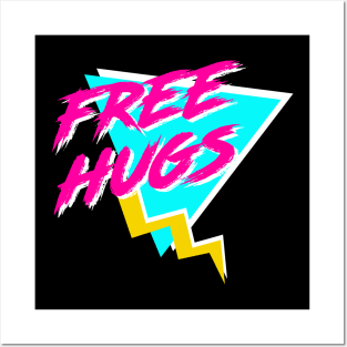 Free Hugs 80s Posters and Art